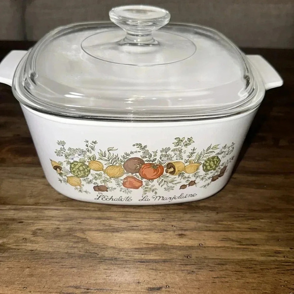 RARE Corningware L'Echalote La Marjolaine 3QT Casserole Dish A-3-B Spice Of Life - Picture 7 of 16